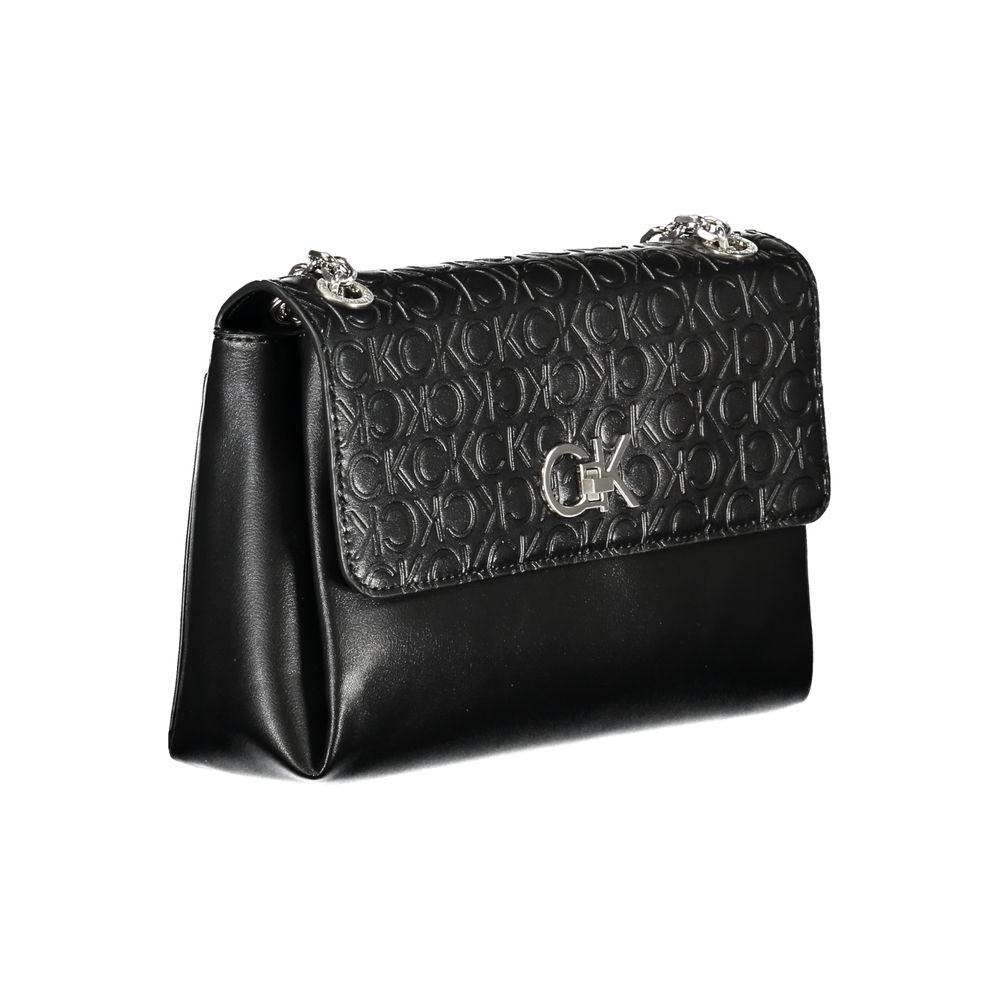 Calvin Klein Black Polyester Handbag - Eco-Friendly and Stylish
