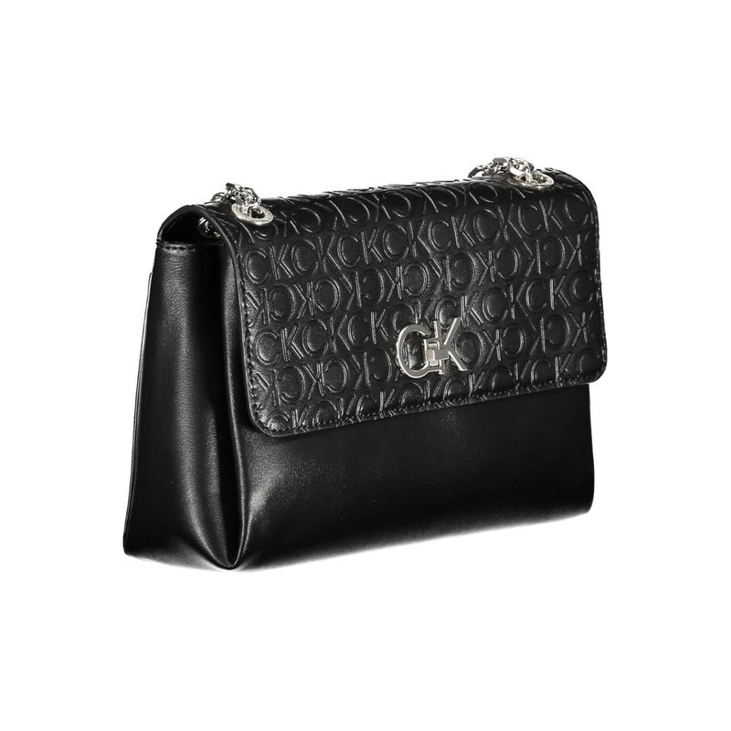 Calvin Klein Black Polyester Handbag - Eco-Friendly and Stylish