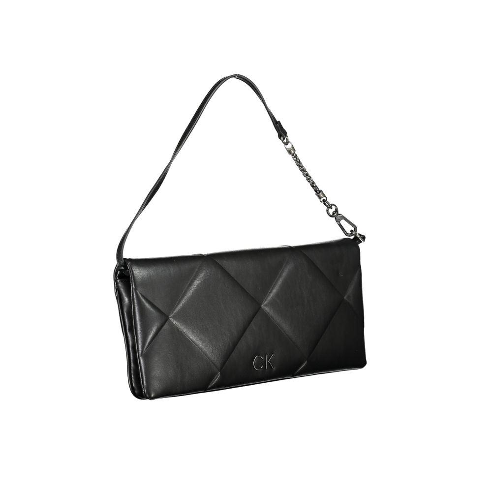 Calvin Klein Black Polyester Handbag - Chic & Versatile