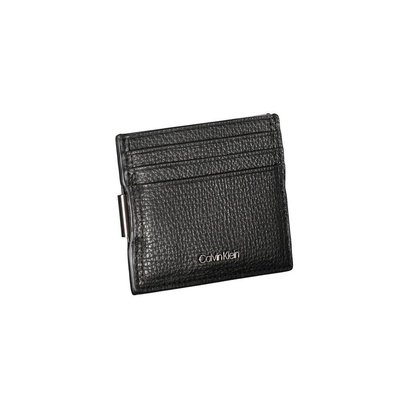Porte-cartes élégant en cuir Calvin Klein avec pince à billets