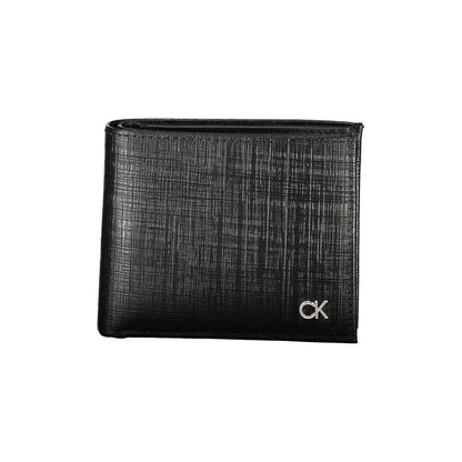 Calvin Klein Elegante Leren Portemonnee met Twee Compartimenten