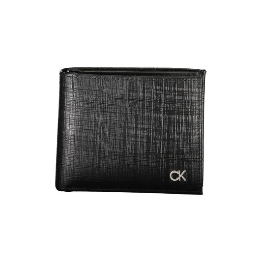 Calvin Klein Elegante Leren Portemonnee met Twee Compartimenten