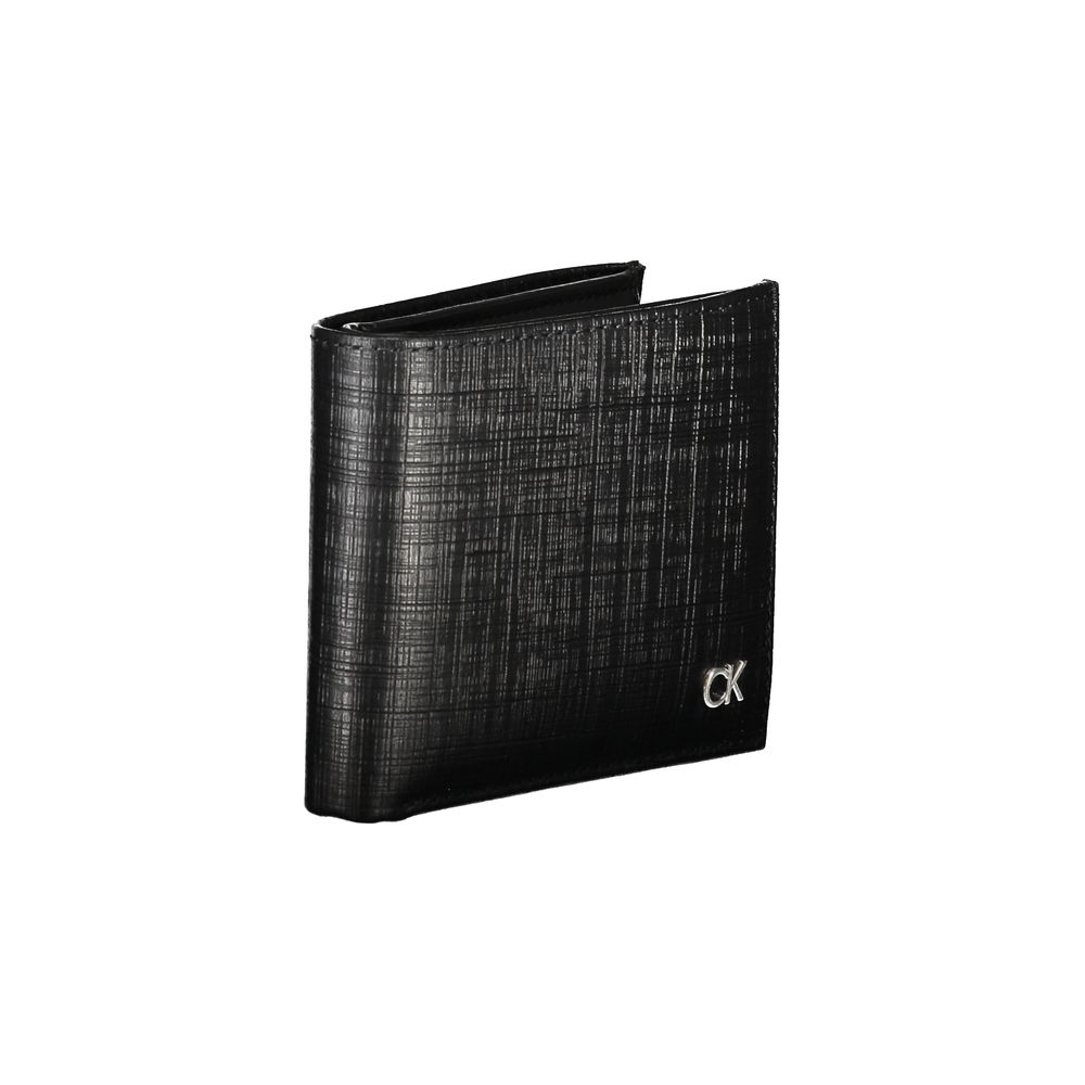 Calvin Klein Elegante Leren Portemonnee met Twee Compartimenten
