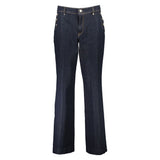 Guess Jeans Blue Cotton Women Jeans - Flared Design