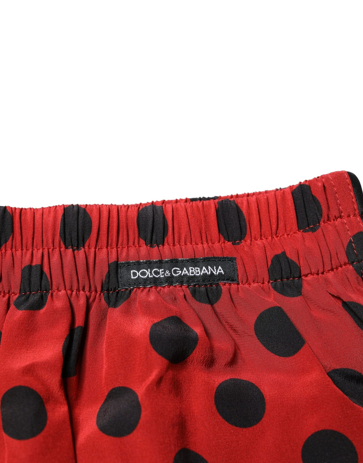 Dolce & Gabbana Red Silk Polka Dot Boxer Shorts - Luxury Comfort