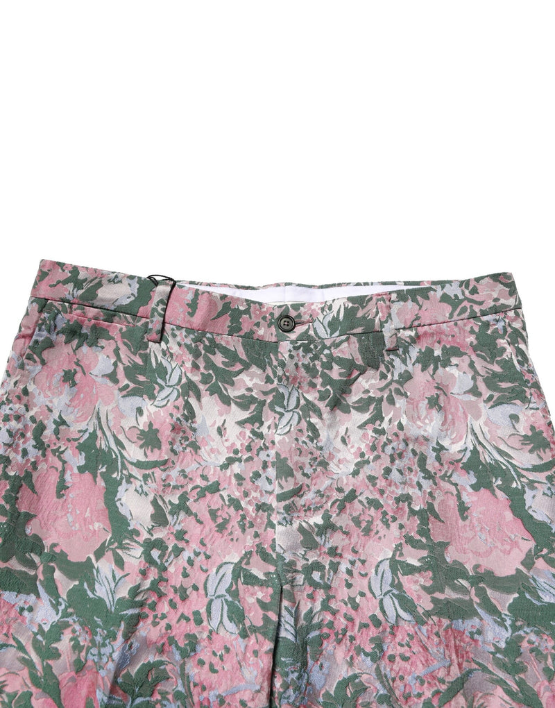 Pantalon jacquard floral multicolore Dolce &amp; Gabbana