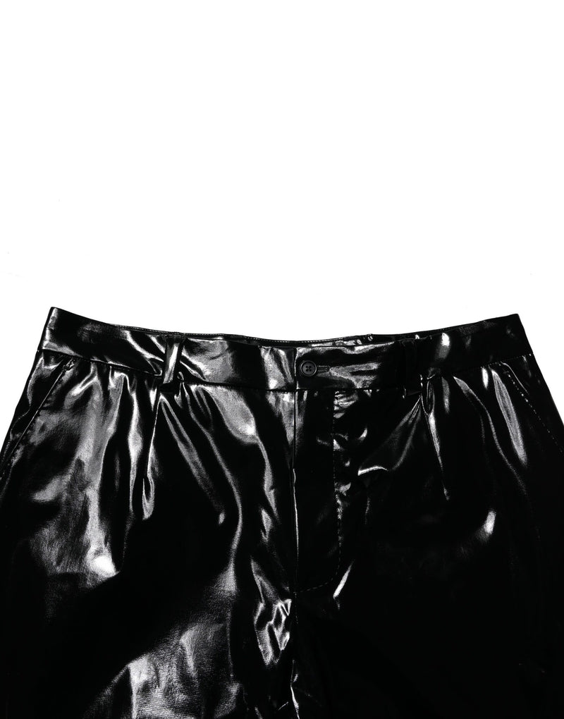 Pantalon droit noir en nylon pour homme de Dolce &amp; Gabbana