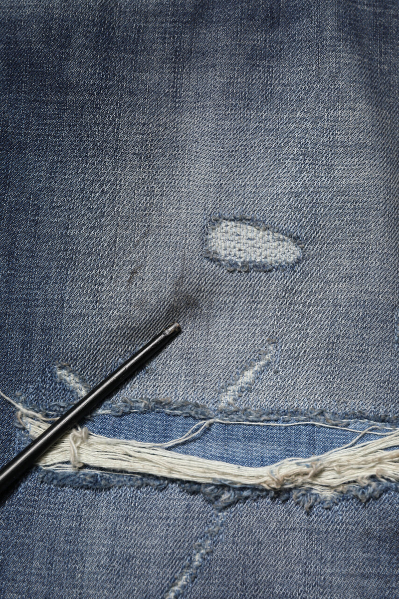 Jean homme en coton bleu délavé et déchiré Dolce &amp; Gabbana