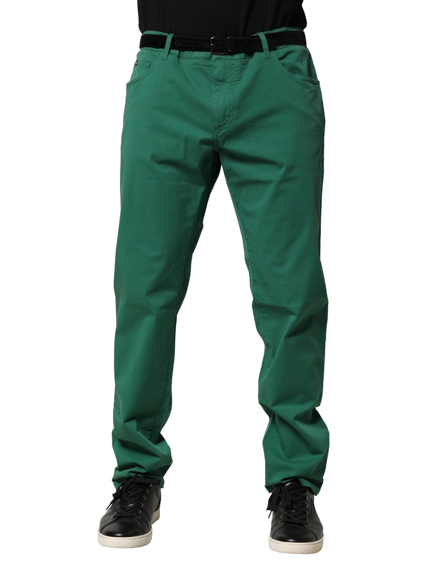Jeans skinny en coton stretch vert pour homme de Dolce &amp; Gabbana