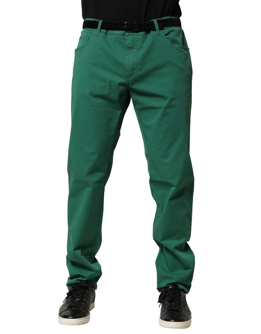 Jeans skinny en coton stretch vert pour homme de Dolce &amp; Gabbana