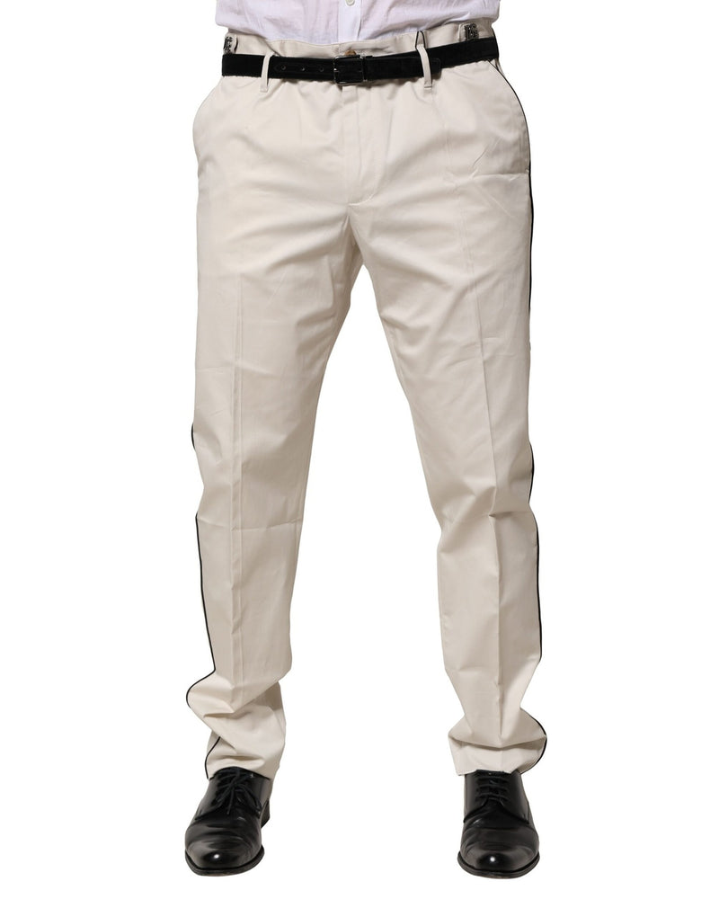 Robe blanche en coton, pantalon tailleur slim formel Dolce &amp; Gabbana