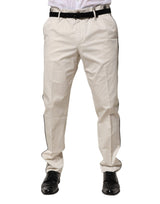 Robe blanche en coton, pantalon tailleur slim formel Dolce &amp; Gabbana