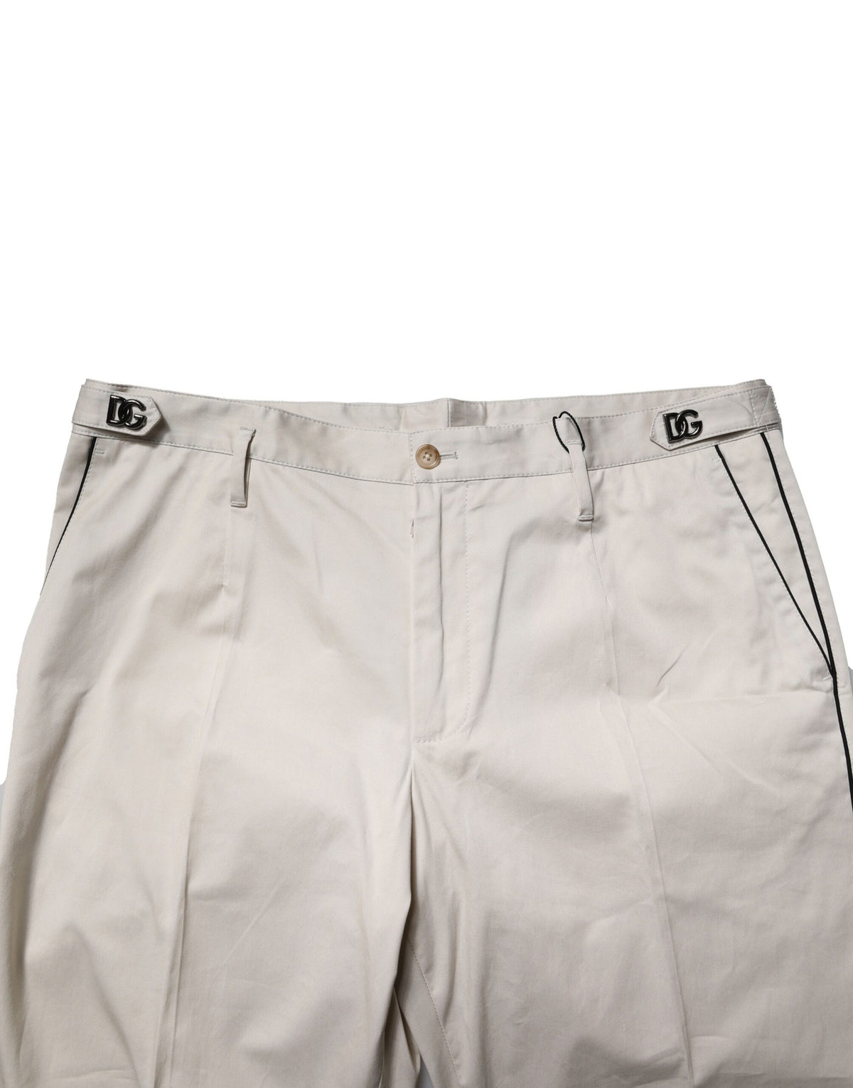 Robe blanche en coton, pantalon tailleur slim formel Dolce &amp; Gabbana