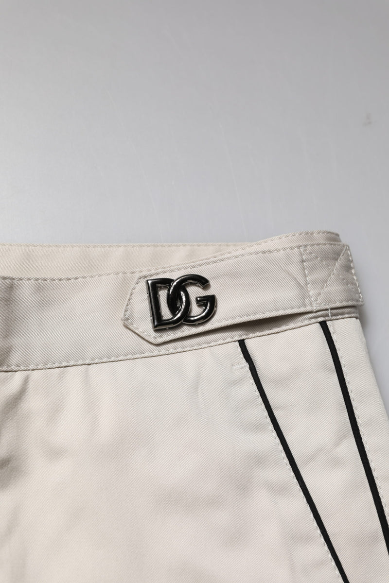 Robe blanche en coton, pantalon tailleur slim formel Dolce &amp; Gabbana