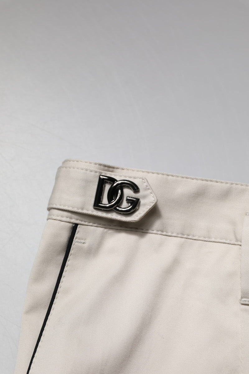 Robe blanche en coton, pantalon tailleur slim formel Dolce &amp; Gabbana
