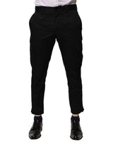 Robe en coton noir, pantalon slim formel Dolce &amp; Gabbana