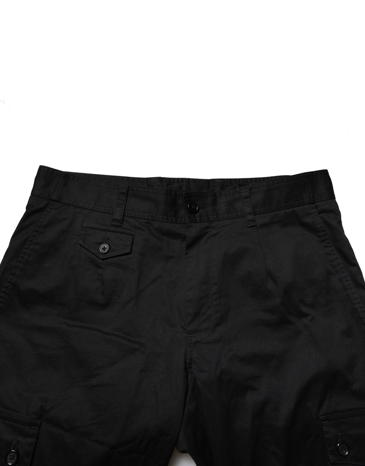 Robe en coton noir, pantalon slim formel Dolce &amp; Gabbana