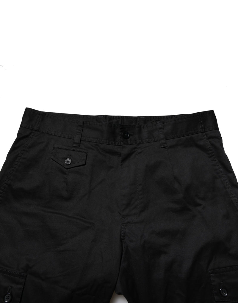 Robe en coton noir, pantalon slim formel Dolce &amp; Gabbana