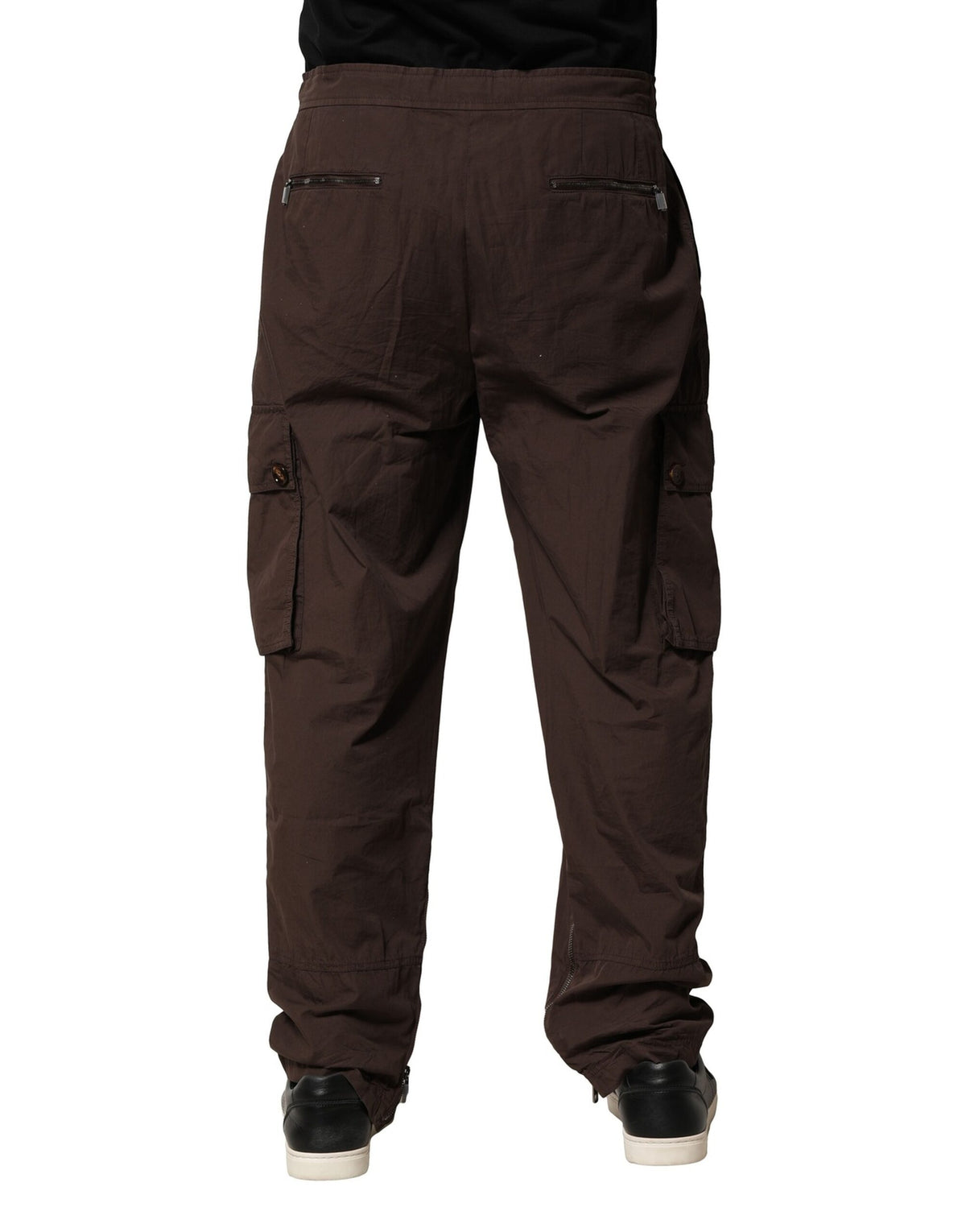 Pantalon jogging cargo en coton brun Dolce &amp; Gabbana pour homme