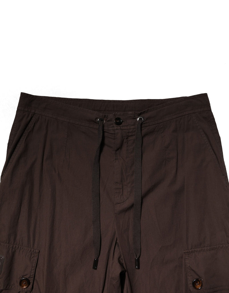 Pantalon jogging cargo en coton brun Dolce &amp; Gabbana pour homme
