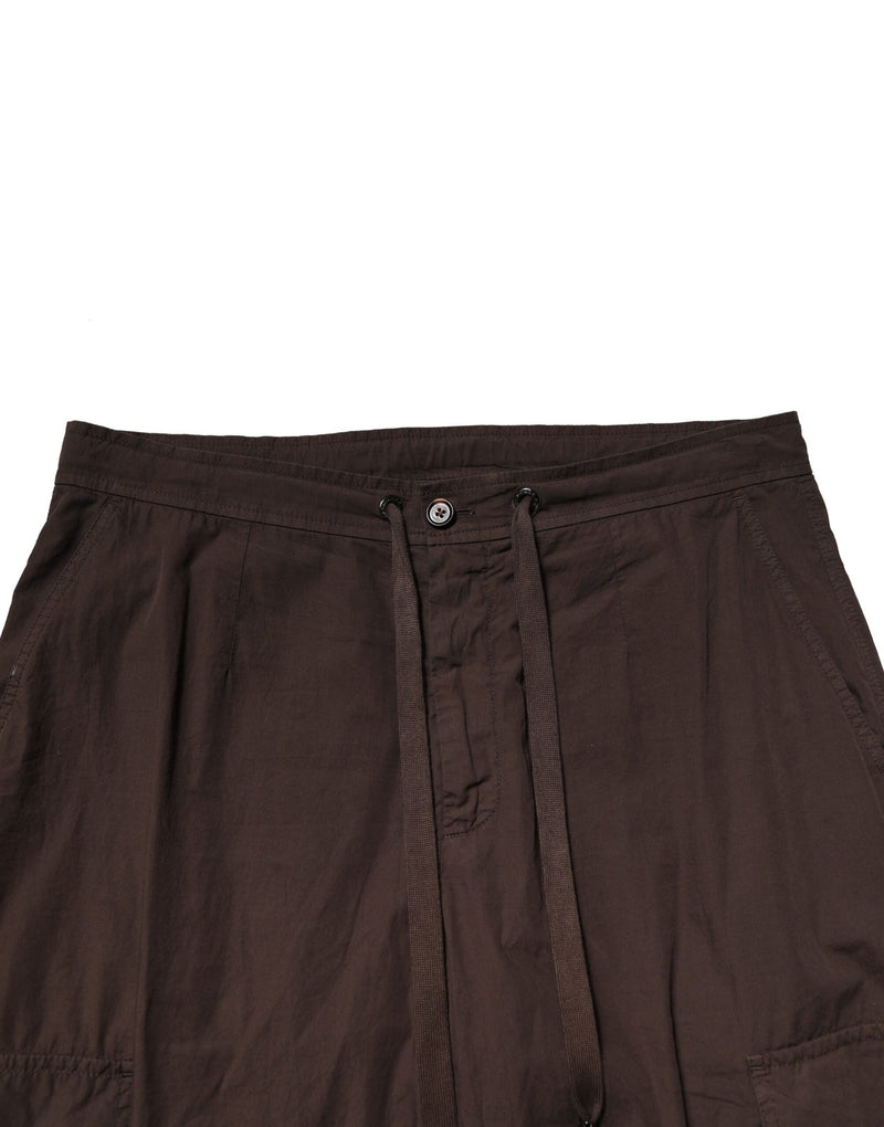 Pantalon jogging cargo en coton brun Dolce &amp; Gabbana pour homme