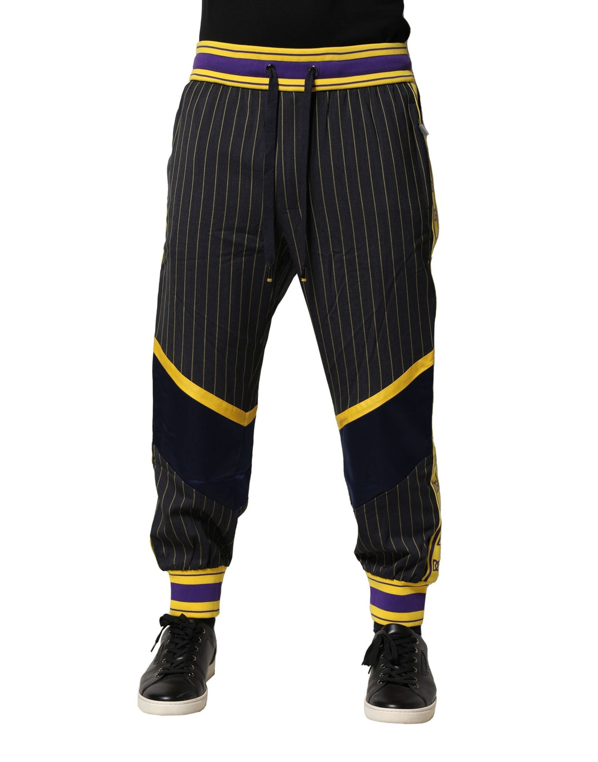 Pantalon de jogging en laine à rayures multicolores Dolce &amp; Gabbana