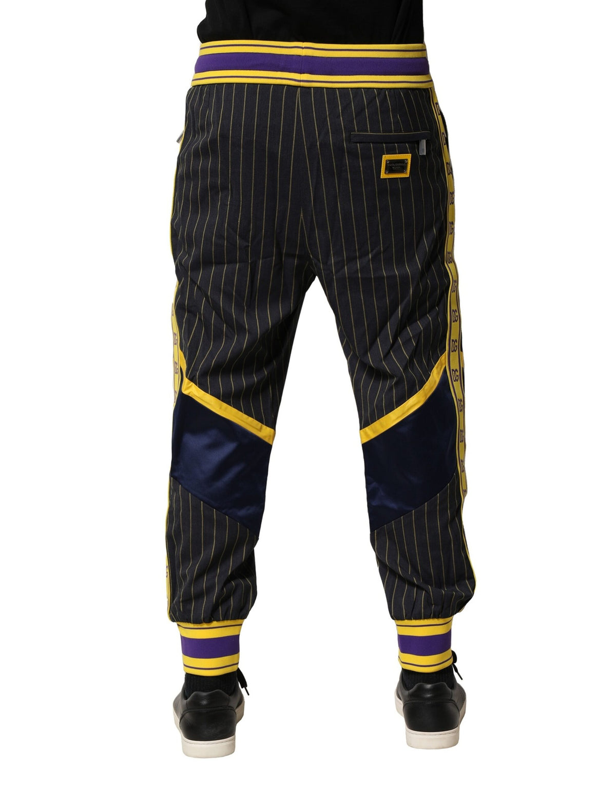 Pantalon de jogging en laine à rayures multicolores Dolce &amp; Gabbana
