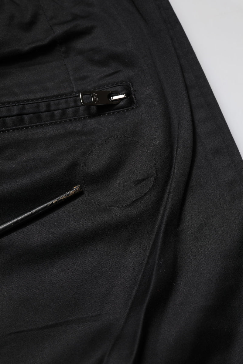 Pantalon de jogging noir en coton taille mi-hauteur de Dolce &amp; Gabbana