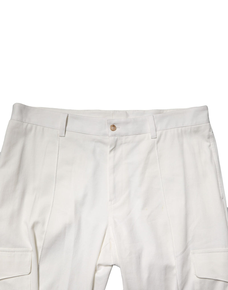 Dolce &amp; Gabbana witte katoenen cargo joggingbroek voor heren