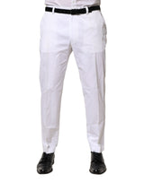 Robe blanche en coton, pantalon tailleur slim formel Dolce &amp; Gabbana