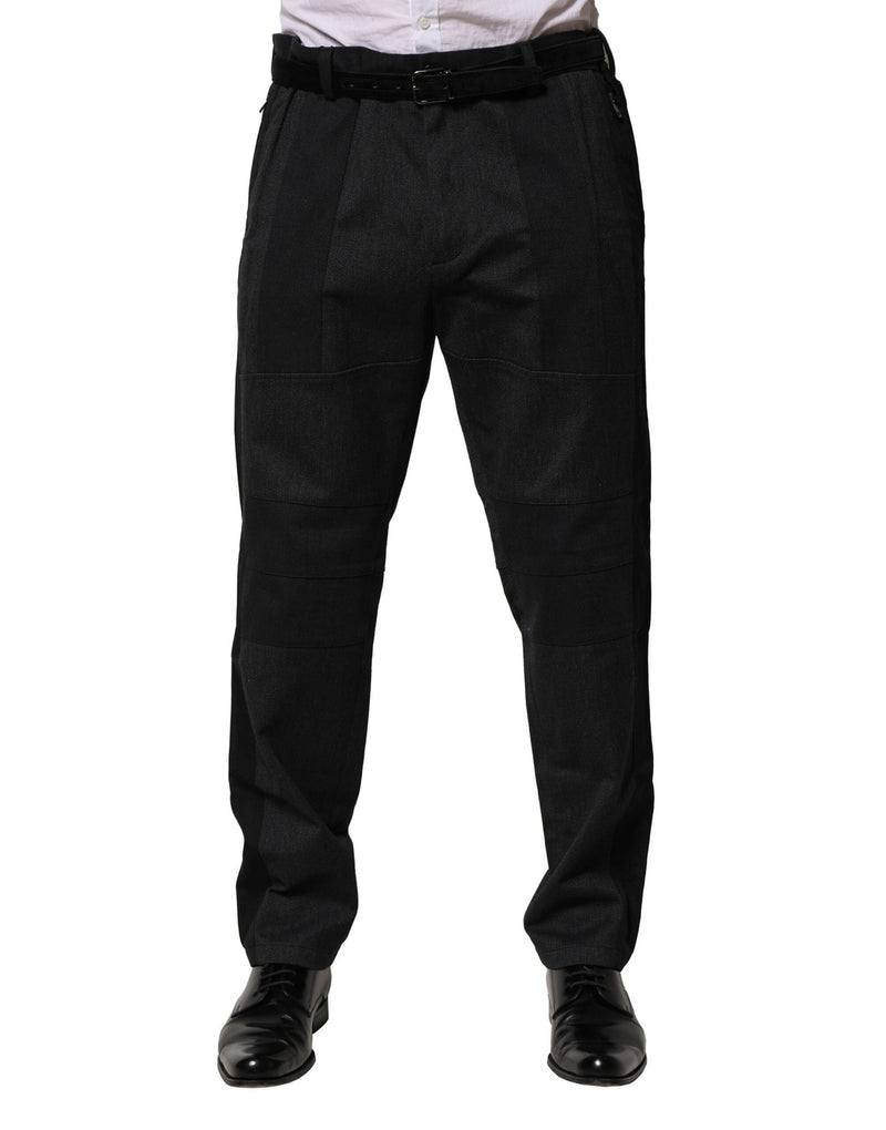 Robe en coton noir, pantalon slim formel Dolce &amp; Gabbana
