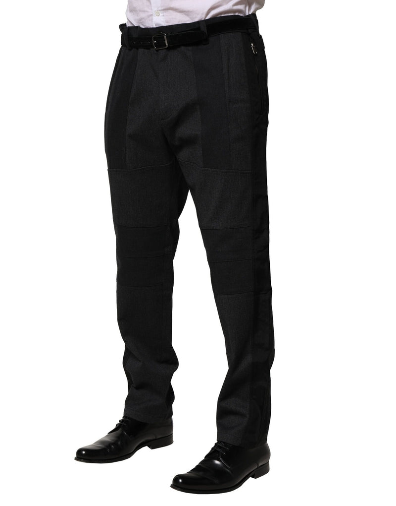 Robe en coton noir, pantalon slim formel Dolce &amp; Gabbana