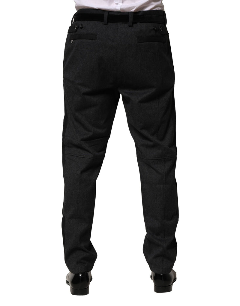 Robe en coton noir, pantalon slim formel Dolce &amp; Gabbana