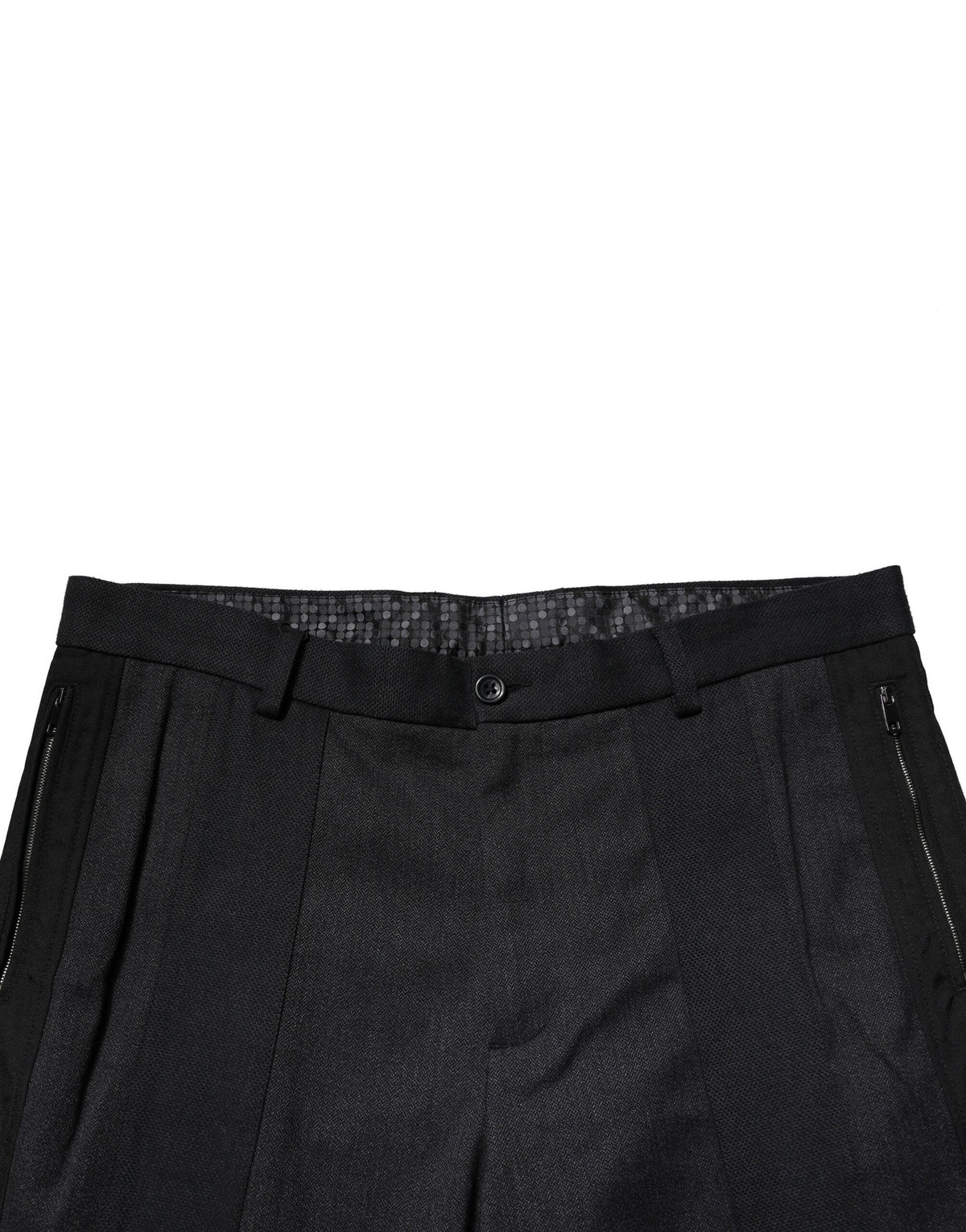 Robe en coton noir, pantalon slim formel Dolce &amp; Gabbana
