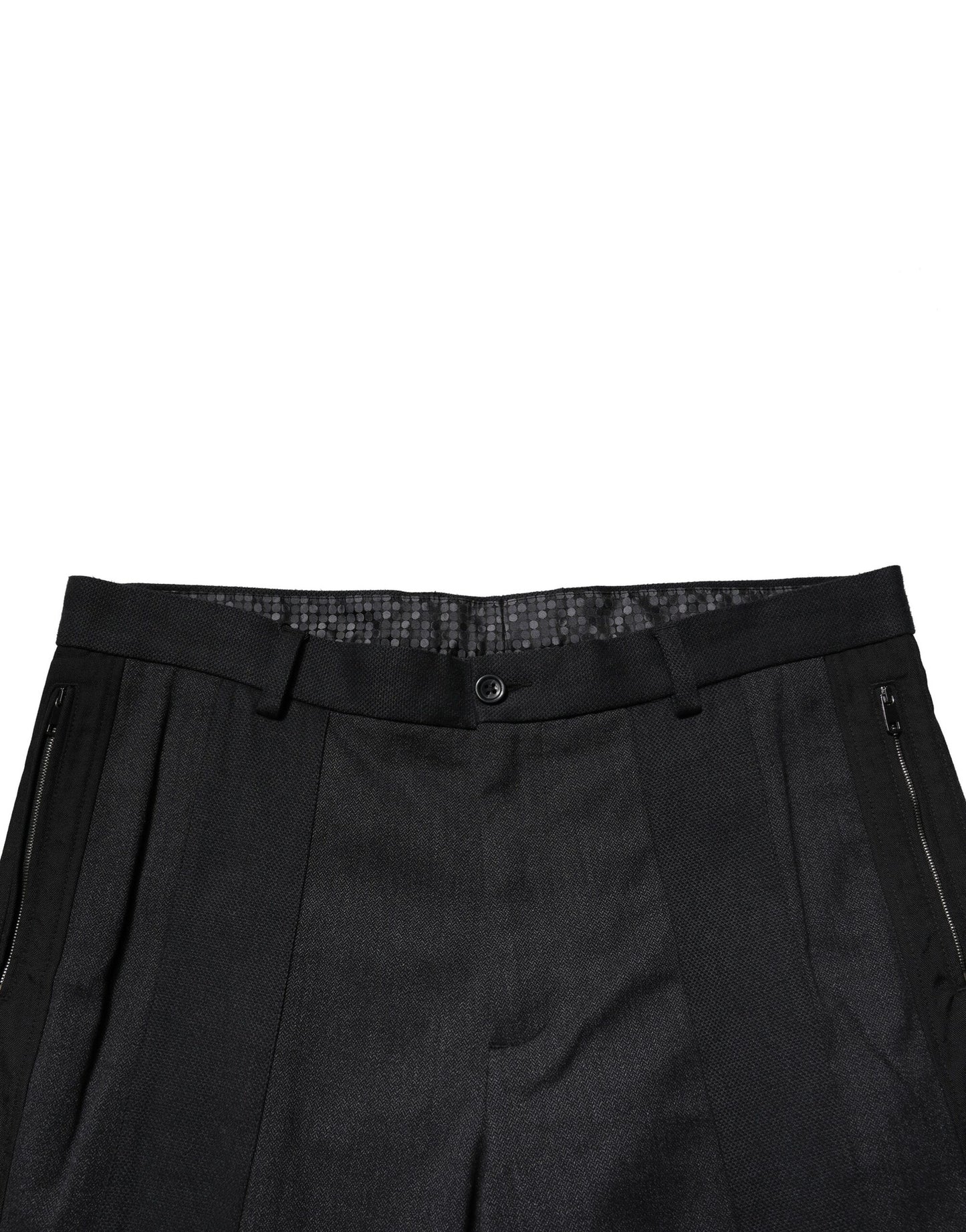 Dolce & Gabbana Black Cotton Dress Slim Formal Pants