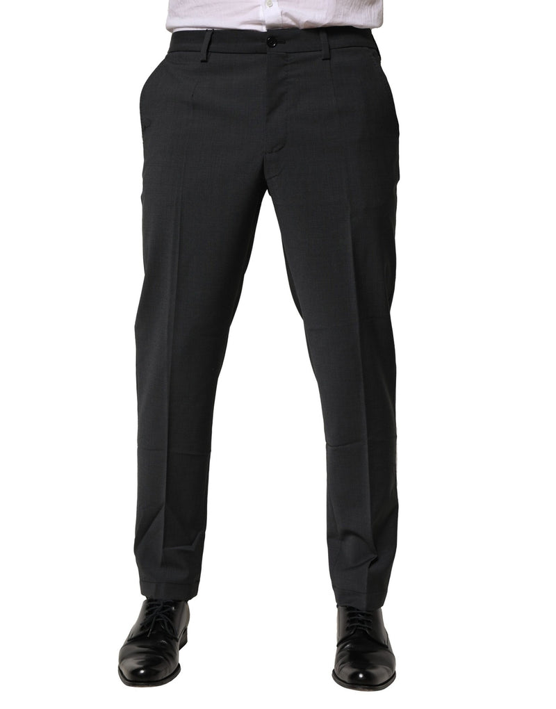 Robe en laine noire et pantalon tailleur slim noir Dolce &amp; Gabbana