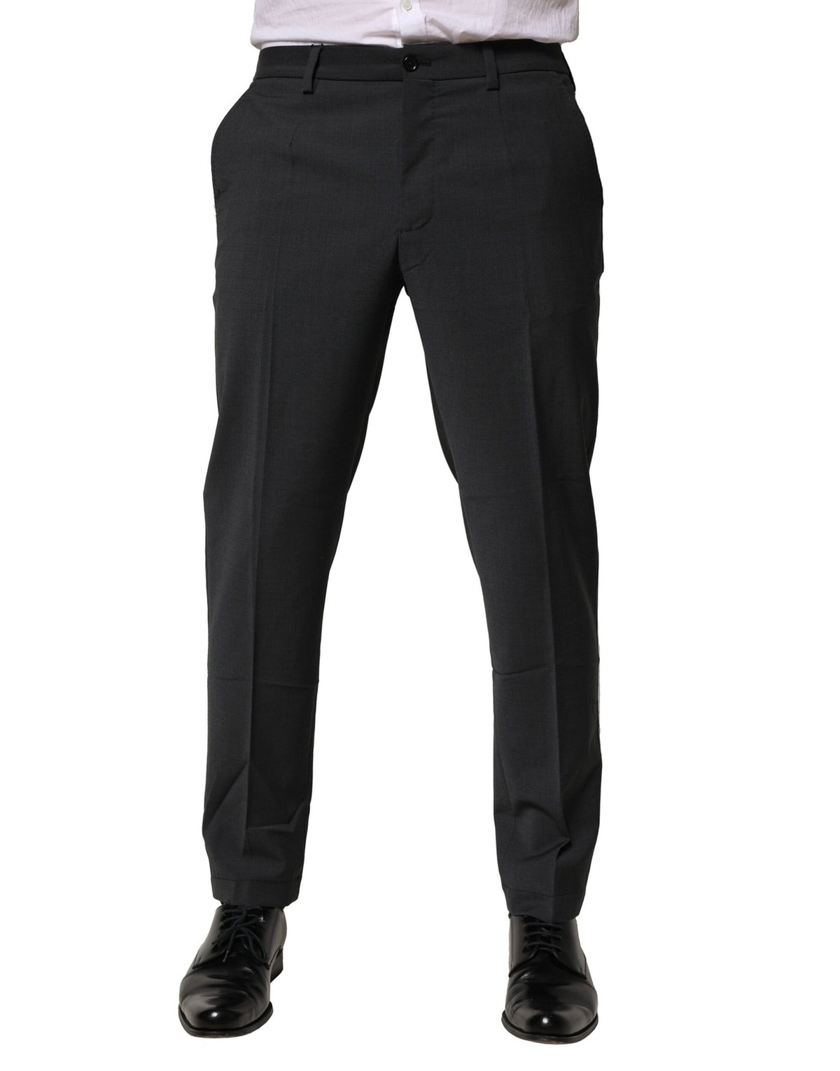 Robe en laine noire et pantalon tailleur slim noir Dolce &amp; Gabbana