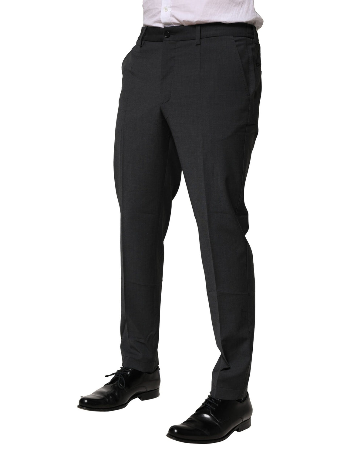 Robe en laine noire et pantalon tailleur slim noir Dolce &amp; Gabbana