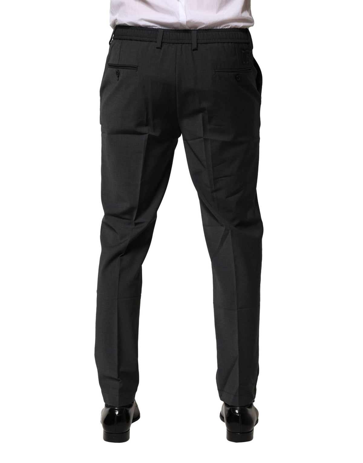 Robe en laine noire et pantalon tailleur slim noir Dolce &amp; Gabbana