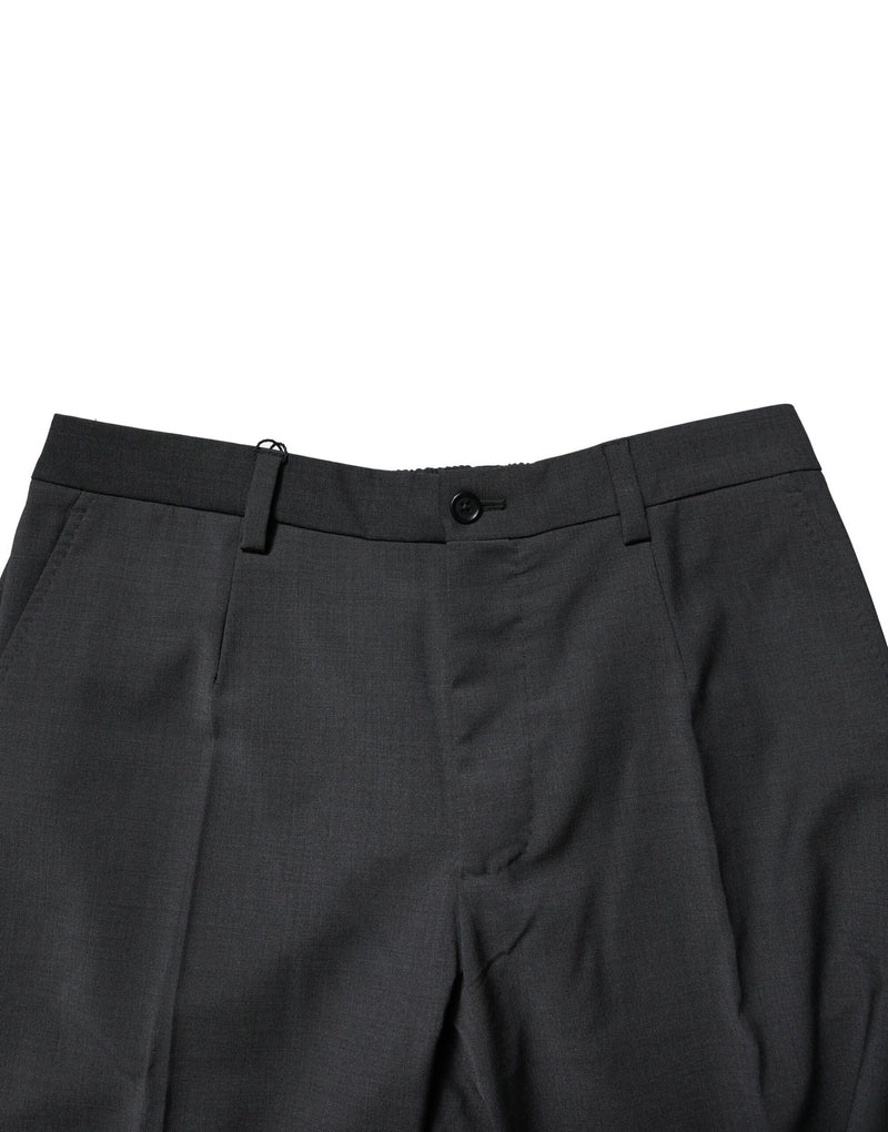 Robe en laine noire et pantalon tailleur slim noir Dolce &amp; Gabbana