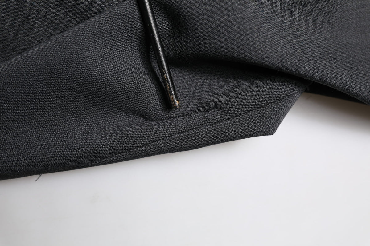 Robe en laine noire et pantalon tailleur slim noir Dolce &amp; Gabbana