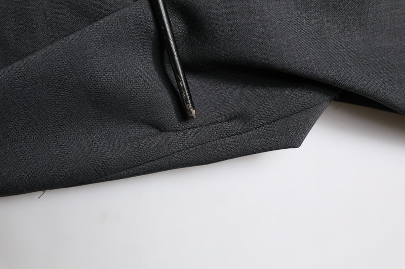 Robe en laine noire et pantalon tailleur slim noir Dolce &amp; Gabbana