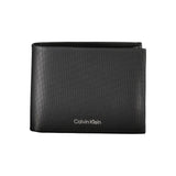 Portefeuille élégant en cuir noir Calvin Klein avec blocage RFID