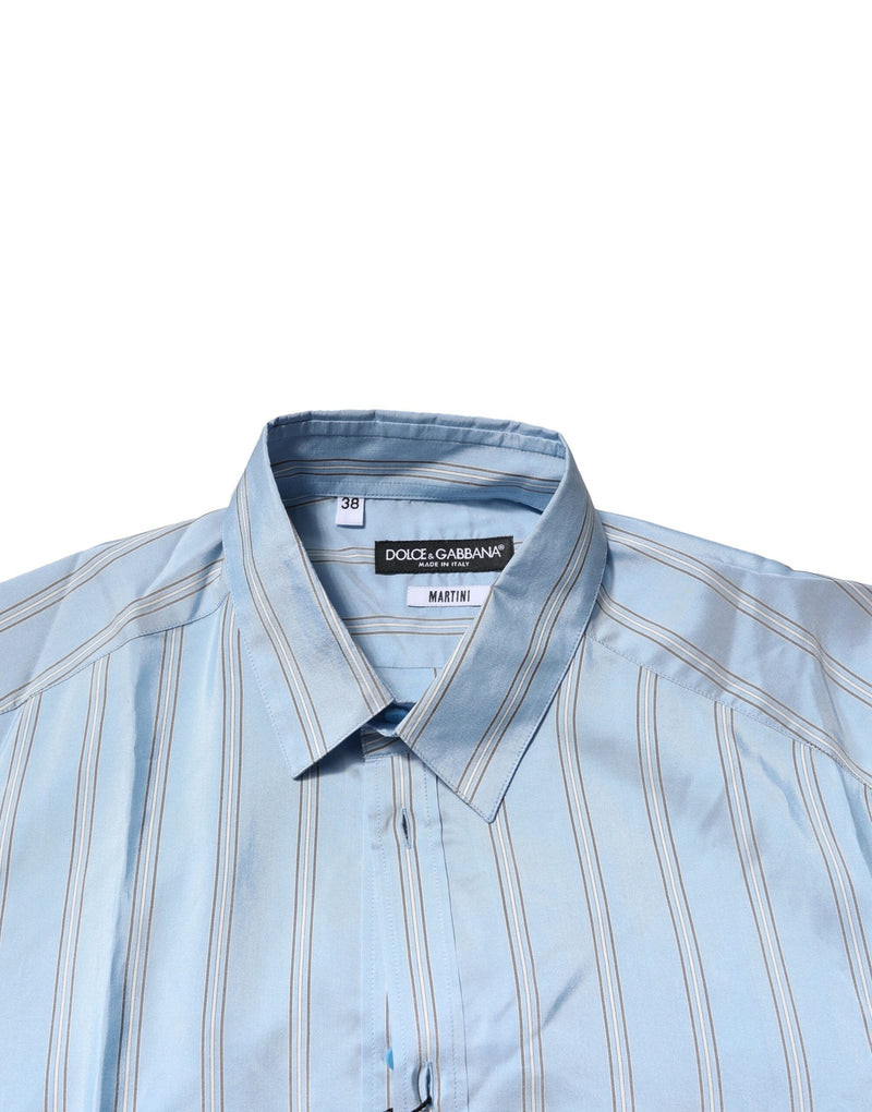 Chemise habillée rayée MARTINI bleu clair de Dolce &amp; Gabbana