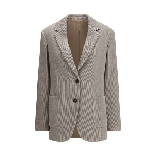 Brunello Cucinelli Ribbed deisgn lurex Jacket