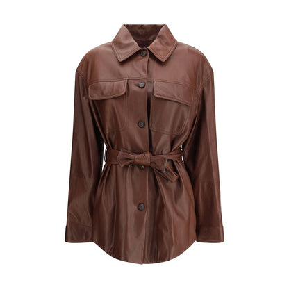 Veste en cuir Sahara de Brunello Cucinelli