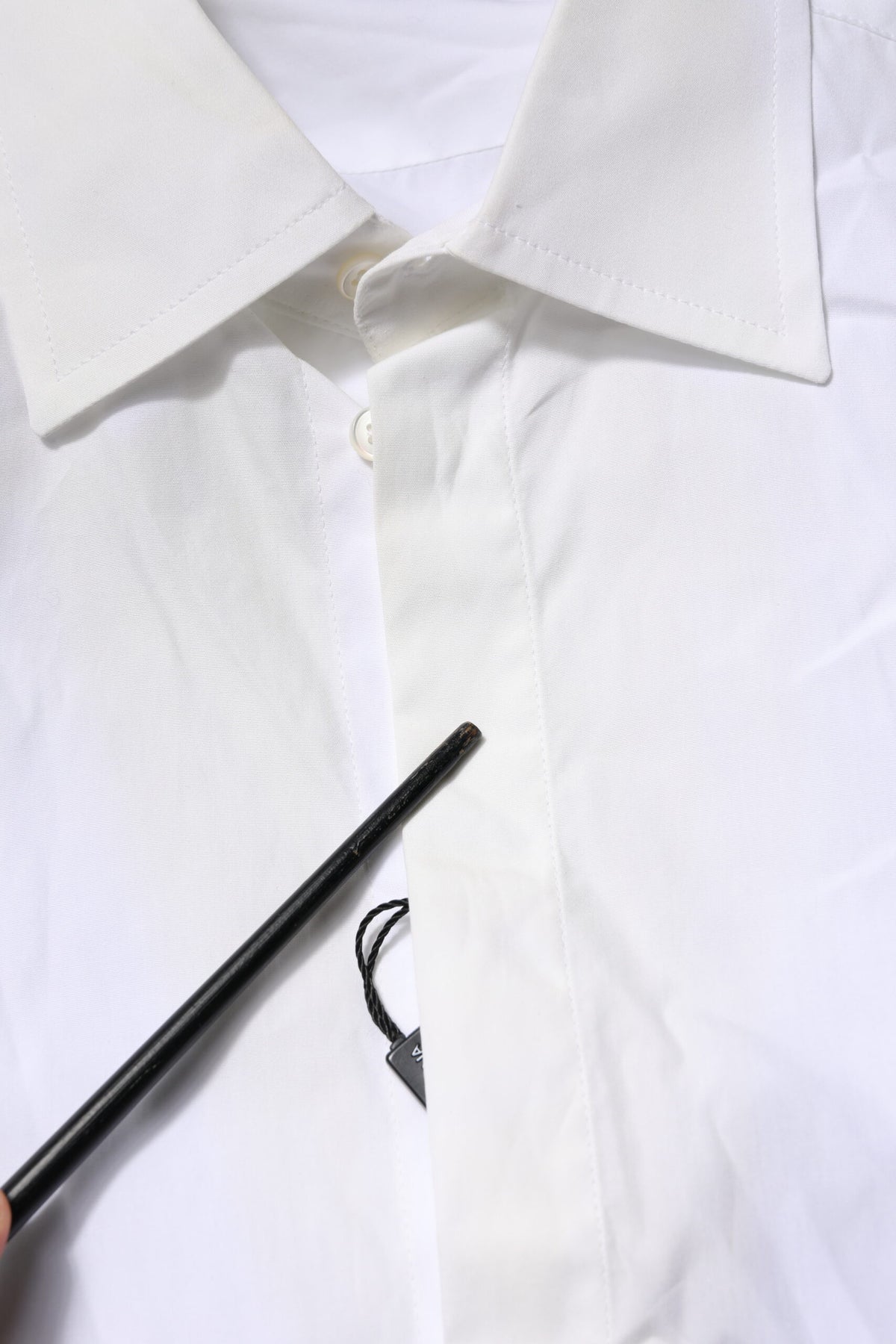Chemise de ville pour homme en coton popeline blanche de Dolce &amp; Gabbana