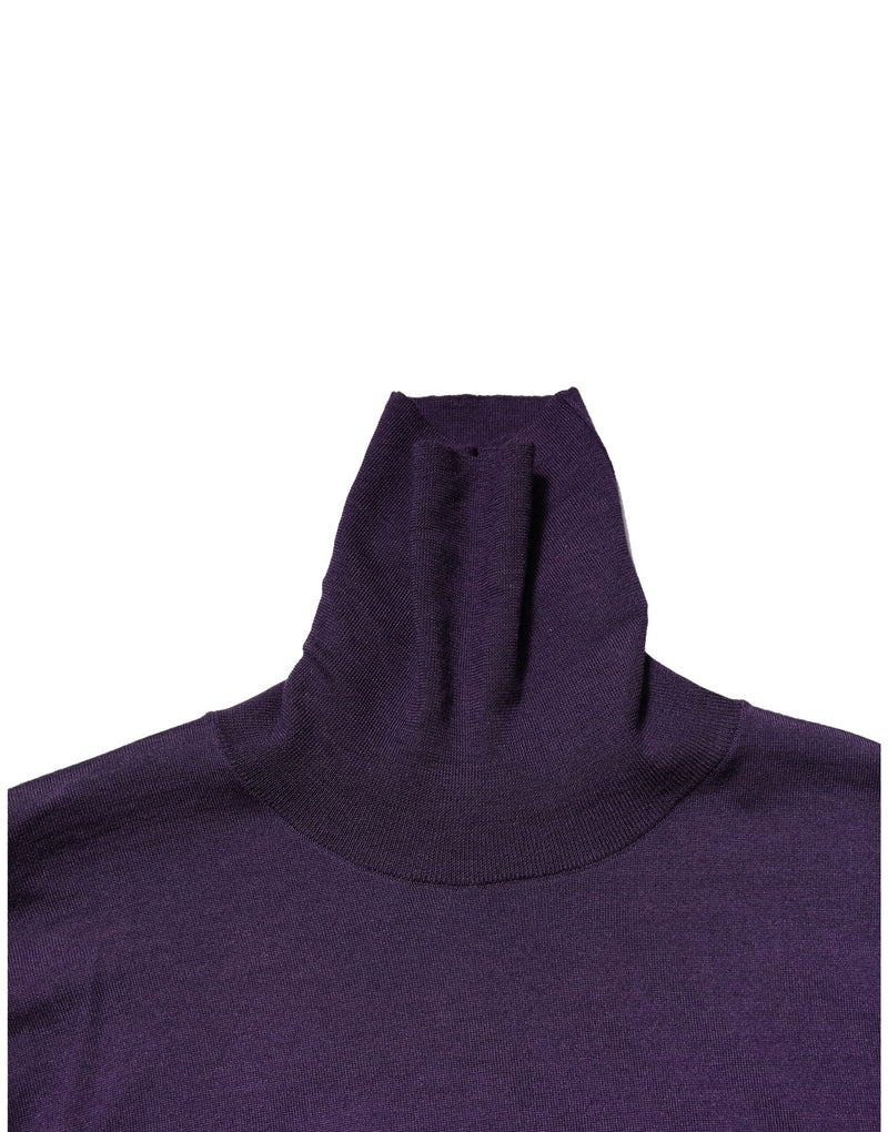 Pull col montant en cachemire violet de Dolce &amp; Gabbana