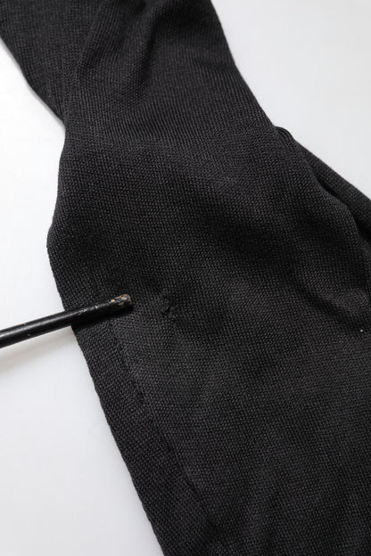 Dolce & Gabbana Black Cotton DG Logo Men Sweatshirt Sweater