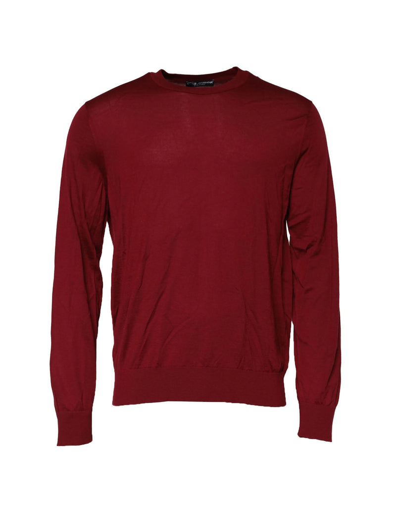 Pull en cachemire à col rond marron de Dolce &amp; Gabbana